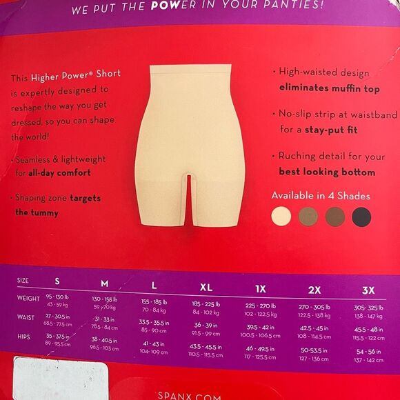 SPANX Higher Power Short Soft Nude Size 3X‎ NWT - Picture 15 of 15